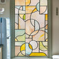 3D Stained Glass Window Privacy Film, Heat Control UV Blocking Static Cling Decorative Window Film for Bathroom,Front Door,Home Non Adhesive,16.9 x 39.3 inches Wilderness