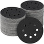 100PCS 5 inch Silicon Carbide Sanding Discs 320 Grit, Wet Dry Orbital 5 Sander Hook and Loop Sandpaper Disc, Best for Metal,Automotive,Wood Polishing