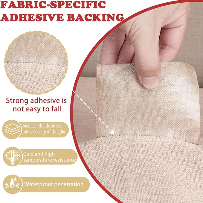 Linen Repair Tape 4x70 Inch Self-Adhesive Couch Patch Repair Fabric Patch for Furniture,Sofas,Cushion,Chairs,Bags,Linen Goods(Dark Grey)