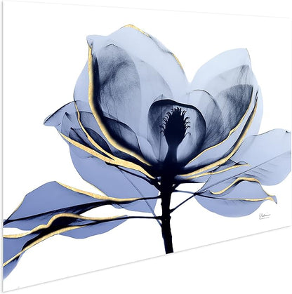 Empire Art Direct Frameless Free Floating Tempered Glass Panel Graphic Wall Art Ready to Hang, 32" x 48", Golden Midnight 2
