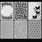 6Pcs Flower Leaf Embossing Folders DIY Craft Paper Card Embossing Template Stencil Paper Card Decorating Mold Plastic Embossing Machine Template for Card Making Scrapbooking Photo Album Decoration