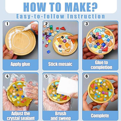 Mosaic Crystal Grout, Mosaics Tile Tools, Mosaic Tile Accessories – Essential for Handmade Grouting and Perfect for DIY Craft Projects (Yellow, 4.5oz)