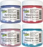 The Crafter's Workshop Stencil Butter - Blooms Acrylic Paint Set - Boutique Metallic Texture Paste for Art, Canvas, Journals, & Cards - 4 x 2oz Jars