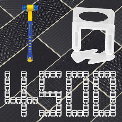 4500 Pcs Tile Leveling System Clips 1/32" (1.0mm) for Ceramic Tile and Stone Installation - DIY Tile Leveler Spacers Kit for Perfect Alignment(4500, 1/32)