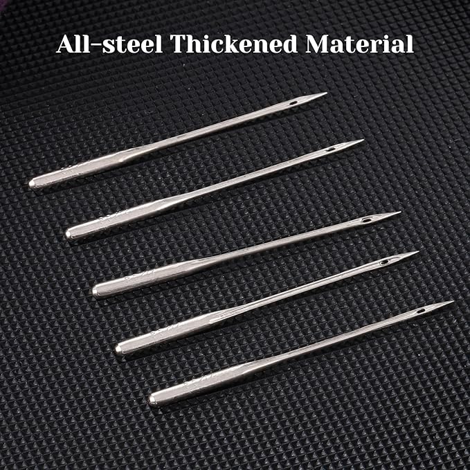 50 PCS Universal Sewing Machine Needles Size 90/14 Heavy Duty Regular Point Machine Needles Quilting Embroidery Machine Needle Compatible with Singer Brother Janome