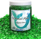 Crushed Glass for Resin Art - 3-6mm Dark Green, 1.5lb | Broken Glass Pieces for Crafts, Vase Filler & Fire Pit Media | Decorative Stones