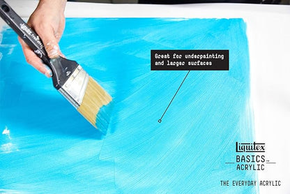 Liquitex BASICS Acrylic Paint, 400ml (13.5-oz) Bottle, Titanium White
