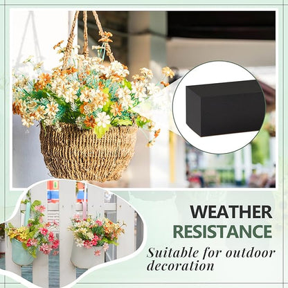 Lallisa 12 Pcs Reusable Floral Foam Blocks Water Weather Resistant Dry Floral Foam for Artificial Flower Arrangements Outdoor Flower Boxes Outside Hanging Planters Wedding Home Decor (9 x 3 x 3")