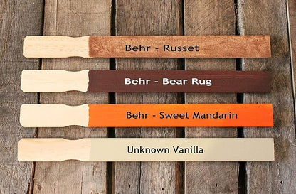 Paint Stir Sticks-REWISS Bulk 100 PCS 12in Length Bamboo Craft Sticks Natural Color Paint Stir Sticks