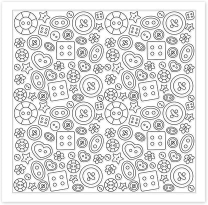 CHGCRAFT Button Pattern Polymer Clay Texture Sheets Heart Graphic Geometric Silicone Texture Stamp Clay Texture Mat Modeling Pattern Pad Sheets for Jewelry and Earrings Tools, 5.5x5.5 inch