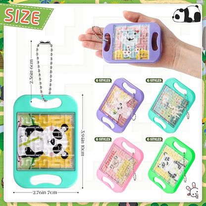 Maze Puzzle Keychain Cubes Bulk Christmas Maze Game Puzzles Keychain Cubes Handheld Brain Teaser Puzzle Party Favors for Kids Students Christmas Stocking Stuffer Gifts