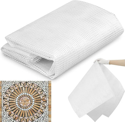 36" X 76" Mosaic Mesh for Back Mounted Tile Fiberglass Mosaic Mesh Backing Boast for Tile Installation Supplies Tools (Non Sticky)