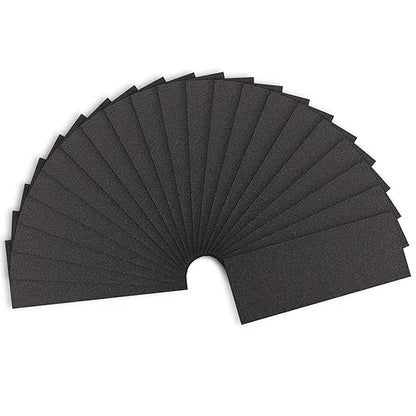 Sandpaper 320 Grit, Wet Dry Sanding Sheets 9 x 3.6 Inch for Wood Furniture Finishing, Metal Sanding and Automotive Polishing, 21-Sheet