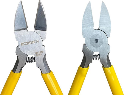 Wire Cutters 5 Pack, 6 inch Flush Cutters, BOOSDEN Spring Loaded Cutting Pliers,Precision Side Cutters,Sharp Diagonal Cutters,Small Wire Snips for Crafting