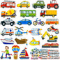 Felt Transportation Vehicles Learning Pieces,48 Felt Flannel Board Pieces,Air Land Sea Airplane Learning for Toddlers for Kindergarten,Preschool,Toddlers