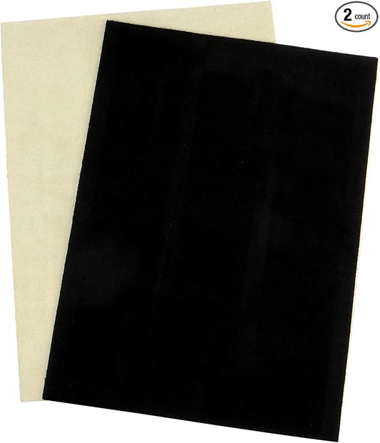 Premium Quality Suede Sheets 8.5"x12" with Super-Strong self-Adhesive Backing. Ideal for Making Peel-and-Stick (self-Stick, Stick-on) Soles for Dance Shoes, [SUEDE-DIY-r01].