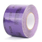150 Grit PSA Purple Film Ceramic Sandpaper Roll, 2-3/4" Wide Continuous 10 Yard Longboard Sanding Roll Wet Dry Sanding Blocks Self Adhesive Sticky Back Sanding Sheets for Woodworking Automotive