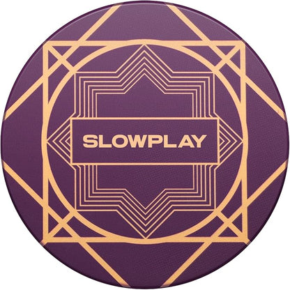 SLOWPLAY Nash Ceramic Poker Chips in Bulk, Casino Grade Ceramic 12-Gram Poker Chip for Texas Hold'em, 43mm Professional Chips Pack of 50 (Purple)
