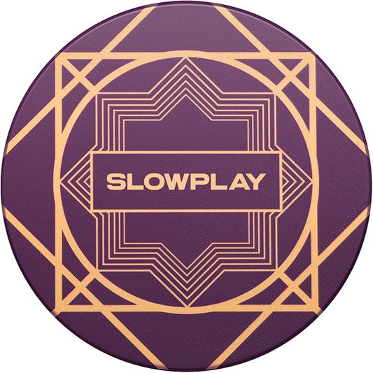 SLOWPLAY Nash Ceramic Poker Chips in Bulk, Casino Grade Ceramic 10-Gram Poker Chip for Texas Hold'em, 39mm Professional Chips Pack of 50 (Purple)