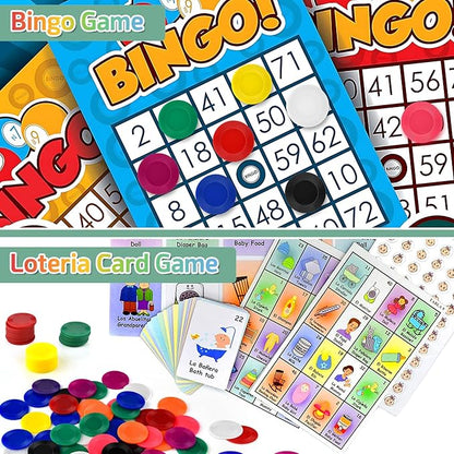 Coopay 4000 Pieces 10 Colors Plastic Poker Chips, 1 Inch Bingo Chips Bulk Learning Counters Disks Poker Card Game, Counting Markers for Math Practice, Game Tokens and Teaching Rewards, 25 mm
