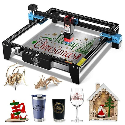 TTS-10 PRO 10000mW Laser Engraver Machine Usongshine 12Pcs DIY Unfinished Wooden Tool Engraving Machine for Usongshine Nema 17 Stepper Motor 42BYGH 500mm Honeycomb Laser Bed (10W)