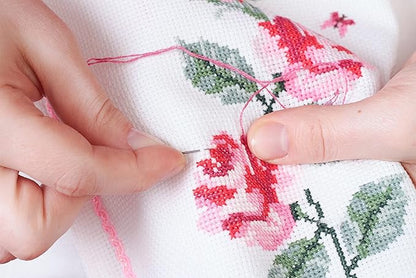 Aida Cloth 18 Count Cross Stitch Fabric,19×28inch (18CT, White)