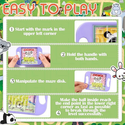 Maze Puzzle Keychain Cubes Bulk Christmas Maze Game Puzzles Keychain Cubes Handheld Brain Teaser Puzzle Party Favors for Kids Students Christmas Stocking Stuffer Gifts