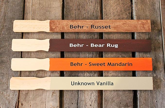 Wooden Paint Stir Sticks - Rewiss Paint Sticks 12 Inch Wood Stirrers Paddles Resin or Kids Wooden Craft Sticks, Garden and Library Markers(Pack of 50)