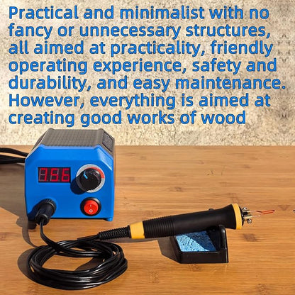 LH55-1 wood burning kit,wood burning tool,digitally adjustable temperature wood burner kit,professional wood burner tool kit for adults beginners craft,pyrography pen (LH55-A pen)