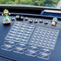 Removable Car Double Sided Glue Sticky Dots, Strong Hold Adhesive Dots for Car Dashboard Decorations, No Residue Transparent Mounting Tape for Auto Accessories 268pcs