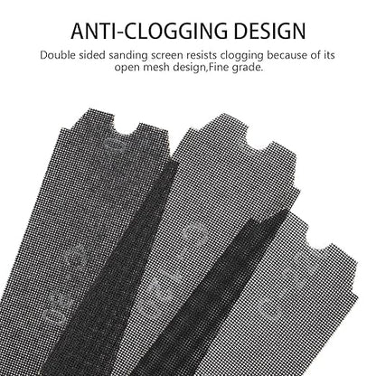 SCOTTCHEN Drywall Sanding Screen Mesh Sheet 11-1/4" x 4-3/16" Grit: #60,80,120,220,320-20pcs