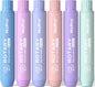 Nicpro 6 Pack Rotary Retractable Erasers Pen Style, Aesthetic Pastel Twist Erasers in Macaron Colors, Clean Erasing TPE Eraser for School Supplies, Office, Drawing & Journaling