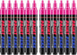 Pink Paint Pens Paint Markers - 12 Pack Permanent Quick Dry Waterproof Marker Pens for Rocks Wood Fabric Plastic Canvas Glass Mugs Metal Tire Stone