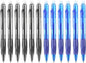 Aozora Erasable Pens Click Fine Point 0.7 mm Retractable Erasable Gel Pens for Completing Sudoku and Crossword Puzzles 12 Pack (Black＆Blue)