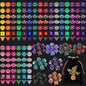 QMay 30 Sets Polyhedral Dice - 30 X 7 (210 Pieces) DND Dice with a D&D Dice Large Drawstring Bag, 30 Colors D4 D6 D8 D10 D% D12 D20, Great for Dungeons and Dragons, RPG, MTG,Role Playing Table Games