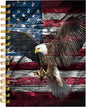 iampanda Spiral Journal Notebook,Cool Strong TwinWire Binding with Premium Paper for Girl Women,60 Sheets A5 College Ruled NotebookJournal,Perfect for School Office Home Gifts,American Flag Eagle