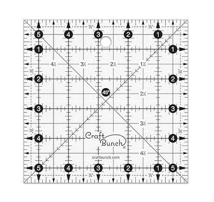 Non-Slip Square Quilt Template Ruler (5.5"x 5.5")