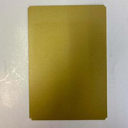 Blank Metal Plates for Laser Engraving - 4 Pack | Aluminum Sheets 0.020" Thick | CO2, Diode, Fiber Laser Compatible | Multiple Sizes & Colors (Gold (engraves black), 1x3 inch)