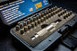 HDIDS509 Hammerless Metal Stamping Kit, 3/16" 39-Piece Alphanumeric Steel Stamps, 5000 LBS Force, A-Z, 0-9, Heavy-Duty Case, USA-Made, ID Stamp, Number and Letter Punch