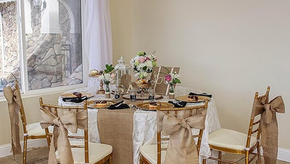 18" x 10yd NO-FRAY Burlap Roll ~ 3-5 Table Runners ~ (Actual Width: 17.5" Wide) ~ Natural Long Fabric with Finished Edges. Perfect for Weddings, Placemat, Crafts. Decorate Without The Mess!