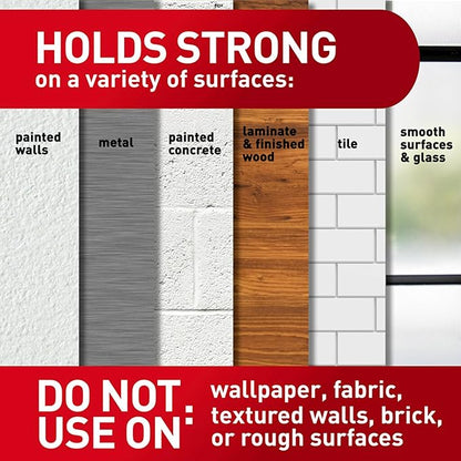 Command Universal Frame Hangers, Damage Free Hanging Picture Hangers, No Tools Frame Hanger for Living Spaces, 3 Metal Picture Frame Hangers and 8 Large Command Strips