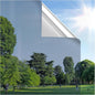rabbitgoo Window Privacy Film One Way Window Tint for Home, Removable Reflective Heat Sun Blocking Anti UV Glass Door Covering, Mirror Tinting Film House Office, 35.4 in X 9.8 Feet, Silver