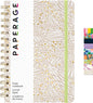 PAPERAGE Lined Spiral Journal Notebook, (Golden Safari), 160 Pages, Hardcover Journal for Women & Men, Medium 5.5 in x 8 in - 100 GSM, Thick Paper, Spiral Notebook for Work, School & Journaling