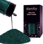 Renfio Ultra Fine Glitter Powder Metallic Resin Glitter 2.11 Oz (60g) PET Flakes Crafts Sequins 1/128" 0.008" 0.2mm Epoxy Chips Flakes for Tumblers Slime Christmas Decoration - Dark Green