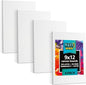 KEFF Canvas Boards for Painting - 9x12 4-Pack Bulk Canvas Panels Value Pack - 100% Cotton Triple Primed Canvases for Painting Supplies, Acrylic, Oil, Watercolor & Tempera