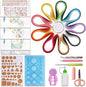 Halandar Paper Quilling Tools Set 24 pcs with 45 Colors 900 5mm Quilling Strips for Quilling Beginners and Paper Art Craft Lovers, DIY Handcraft Quilling Set