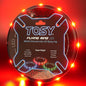 TOSY Flying Ring - 16 Million Color RGB or 12 LEDs, Super Bright, Lost Mode, Auto Light Up, Camping Essentials for Kids/Teens/Boy/Girl, Safe & Soft, Waterproof, Pool/Beach Games, Lightweight Toy