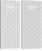 2PCS Diamond Sharpening Stone, Kalolary Knife Sharpener Stone Whetstone Honeycomb Surface Diamond Sharpener Plate with Non-slip Base for Pocket Knives Scissors, Outdoor Kitchen Tools (600/1200 Grit)