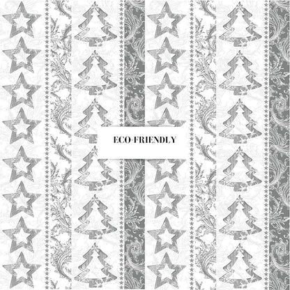 20-ct 13x13 Christmas Paper Decoupage Napkins, 3-Ply Servilletas Tissue Napkin for Dinner and Parties, Disposable Napkins (Trees Pattern)