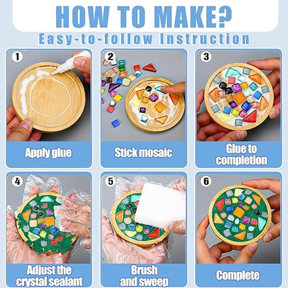 Mosaic Crystal Grout, Mosaics Tile Tools, Mosaic Tile Accessories – Essential for Handmade Grouting and Perfect for DIY Craft Projects (Green, 4.5oz)